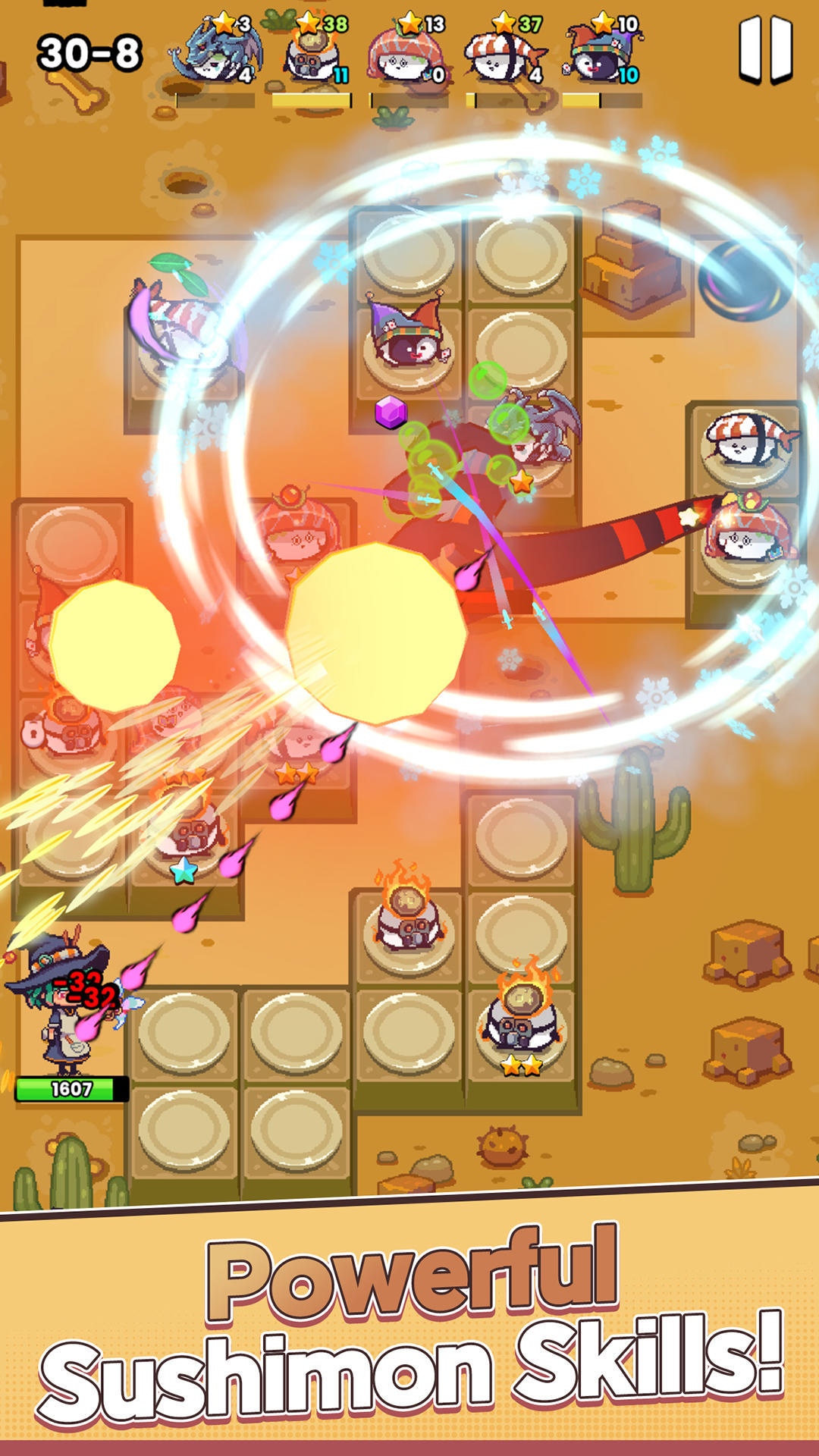 SushiMon Defense Game Screenshot
