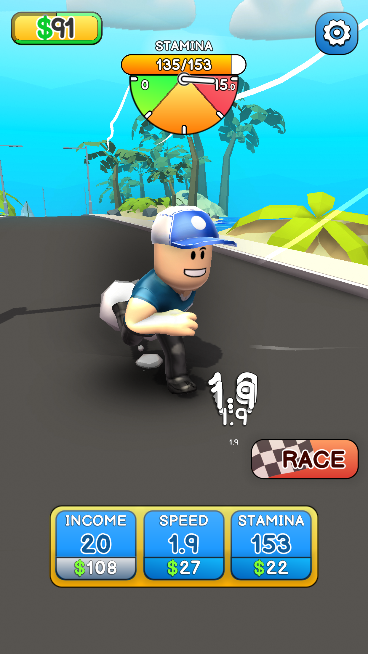 Screenshot of Race Clicker: Tap Tap Game