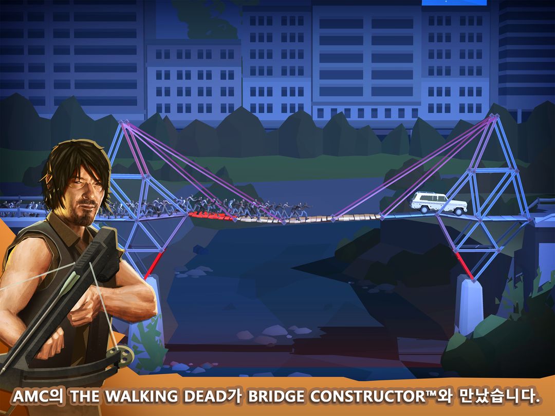 Bridge Constructor: The Walking Dead 게임 스크린 샷