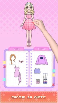 DIY Paper Doll: Dress Up Diary Game Screenshot