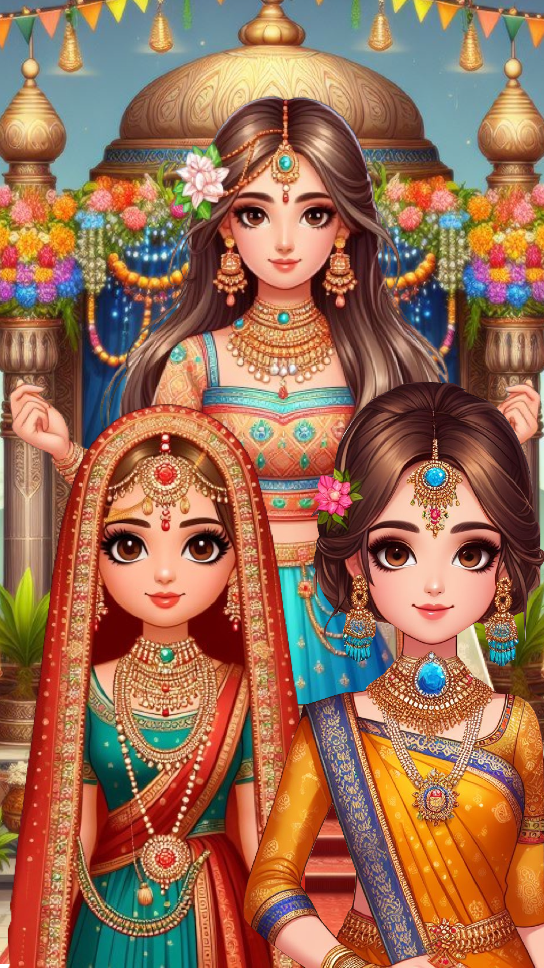 Indian Wedding Makeup Artist Game Screenshot