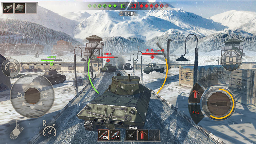 Battle Tanks: 전투탱크게임 게임 스크린 샷