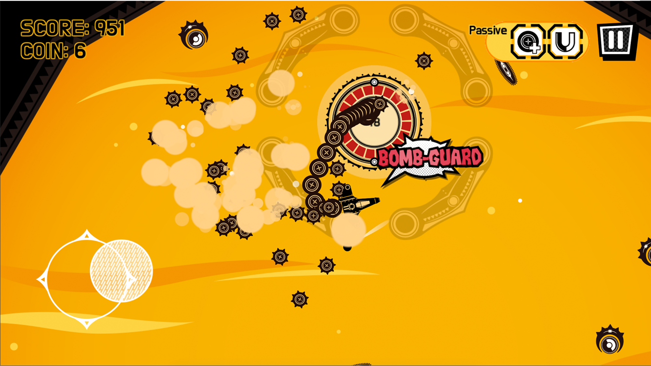 Captura de Tela do Jogo TailBomb - New birth of Snake