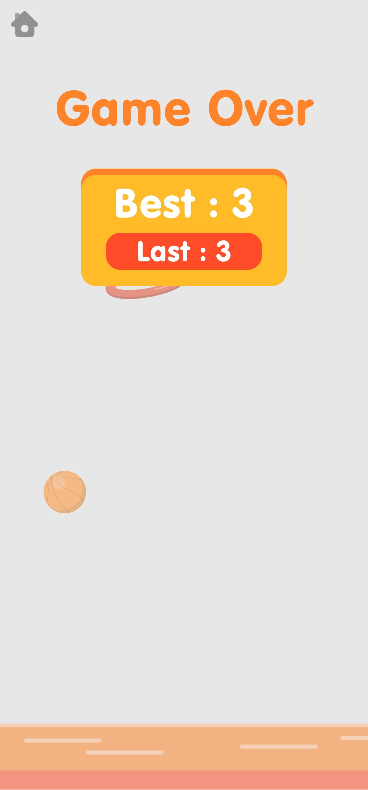 Flap Dunk: Sky Ball ゲームのスクリーンショット