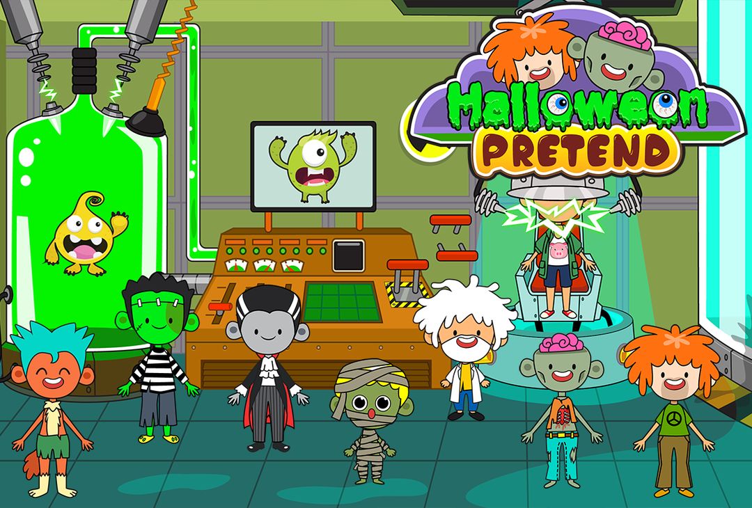 My Pretend Halloween Town screenshot game