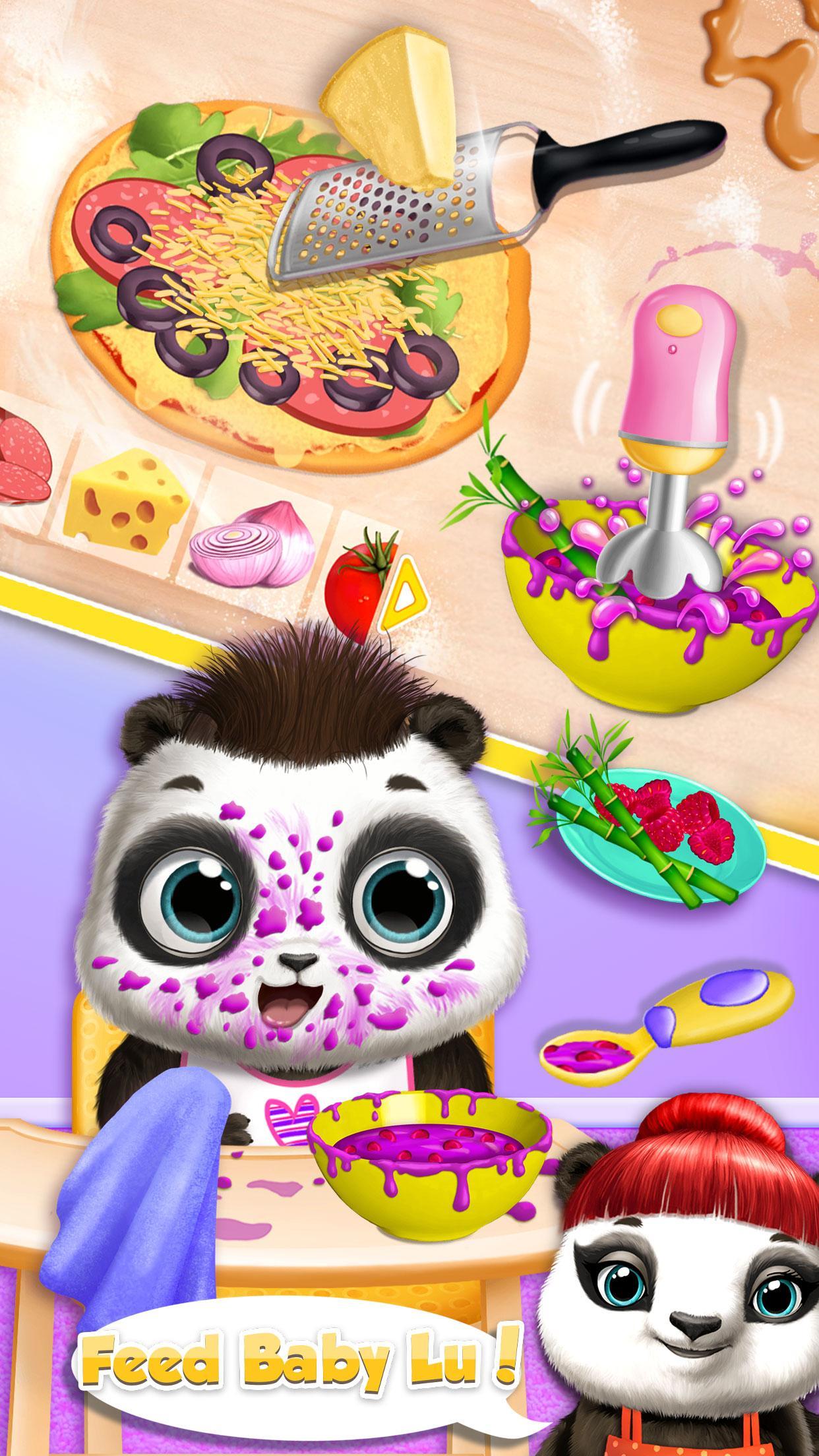 Cuplikan Layar Game Panda Lu Baby Bear Care 2