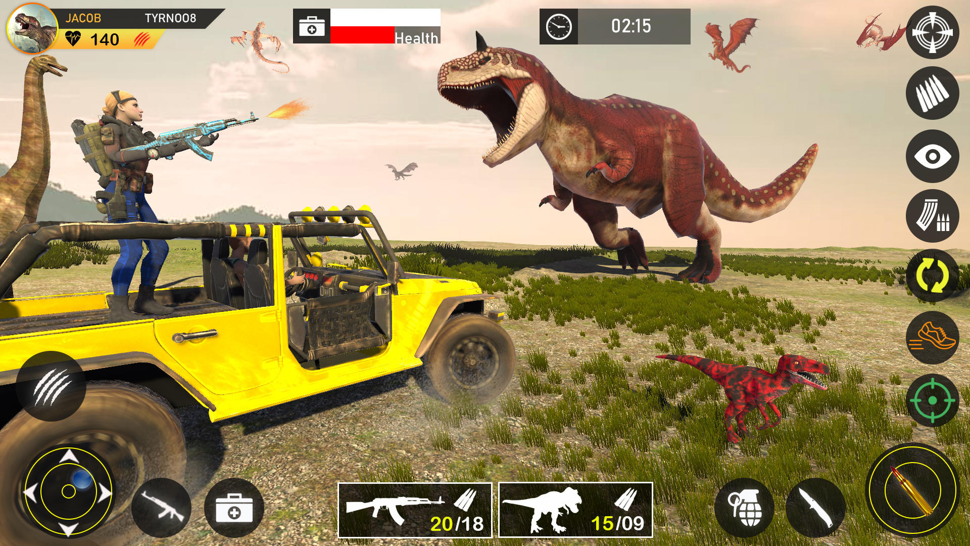 Dino Hunter Shooting Games 3D ภาพหน้าจอเกม