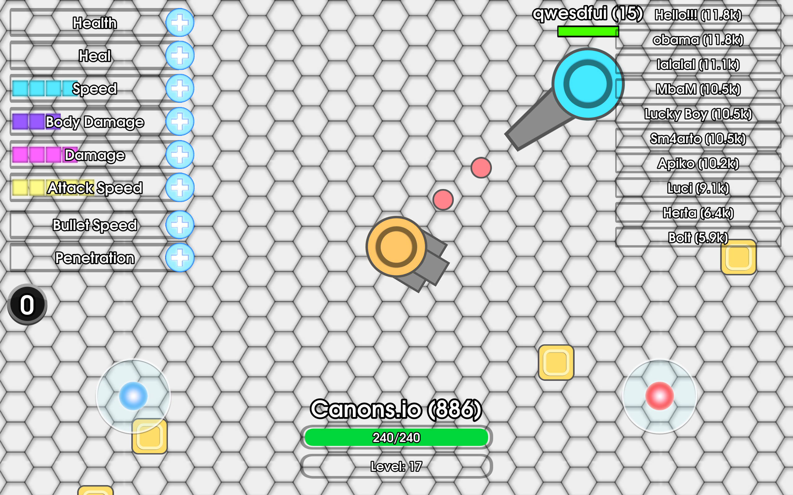 Cannons of diep io Game Screenshot