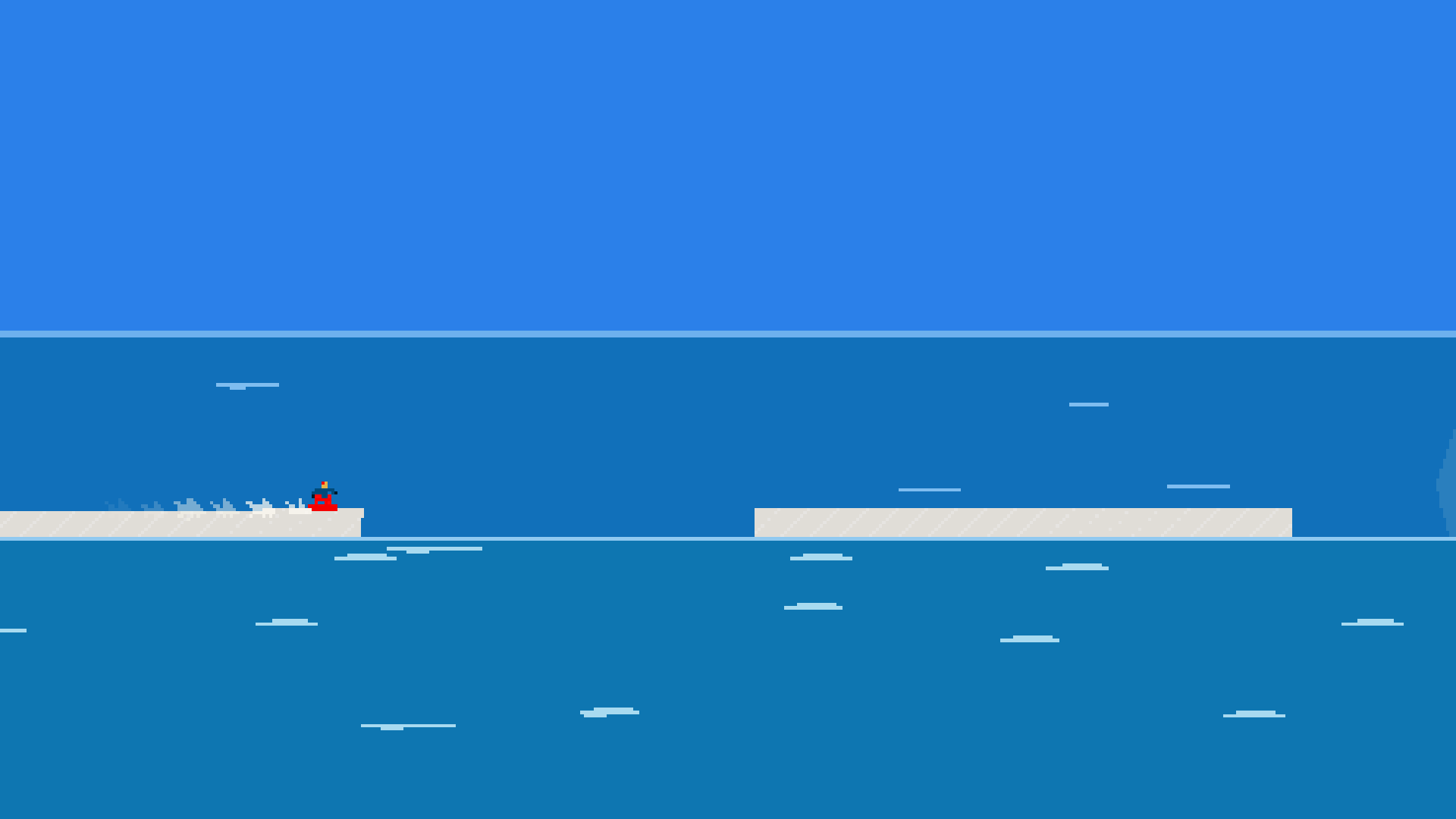 Nuclear Snowboard Game Screenshot