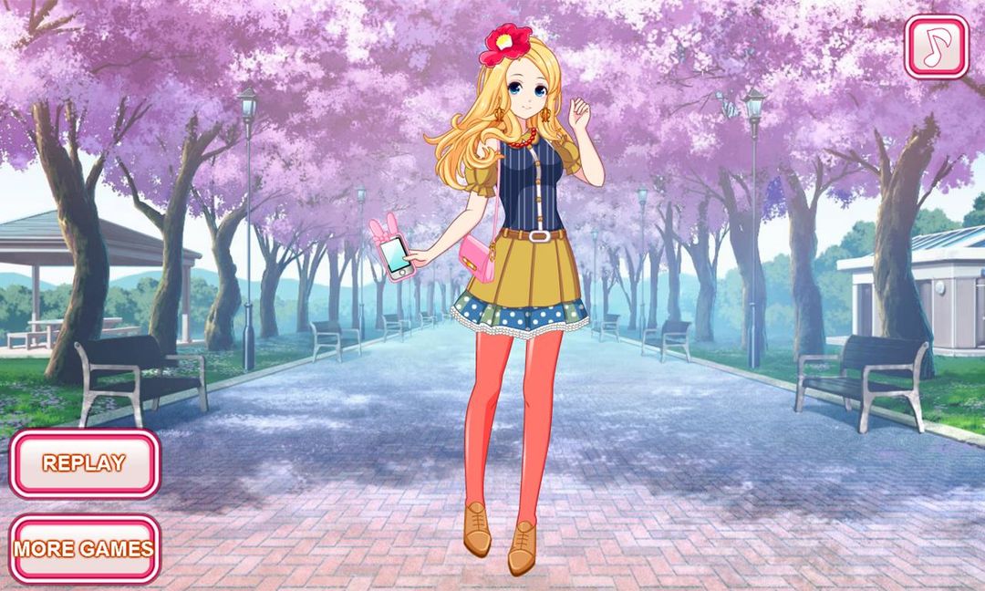 Anime dress up game screenshot game