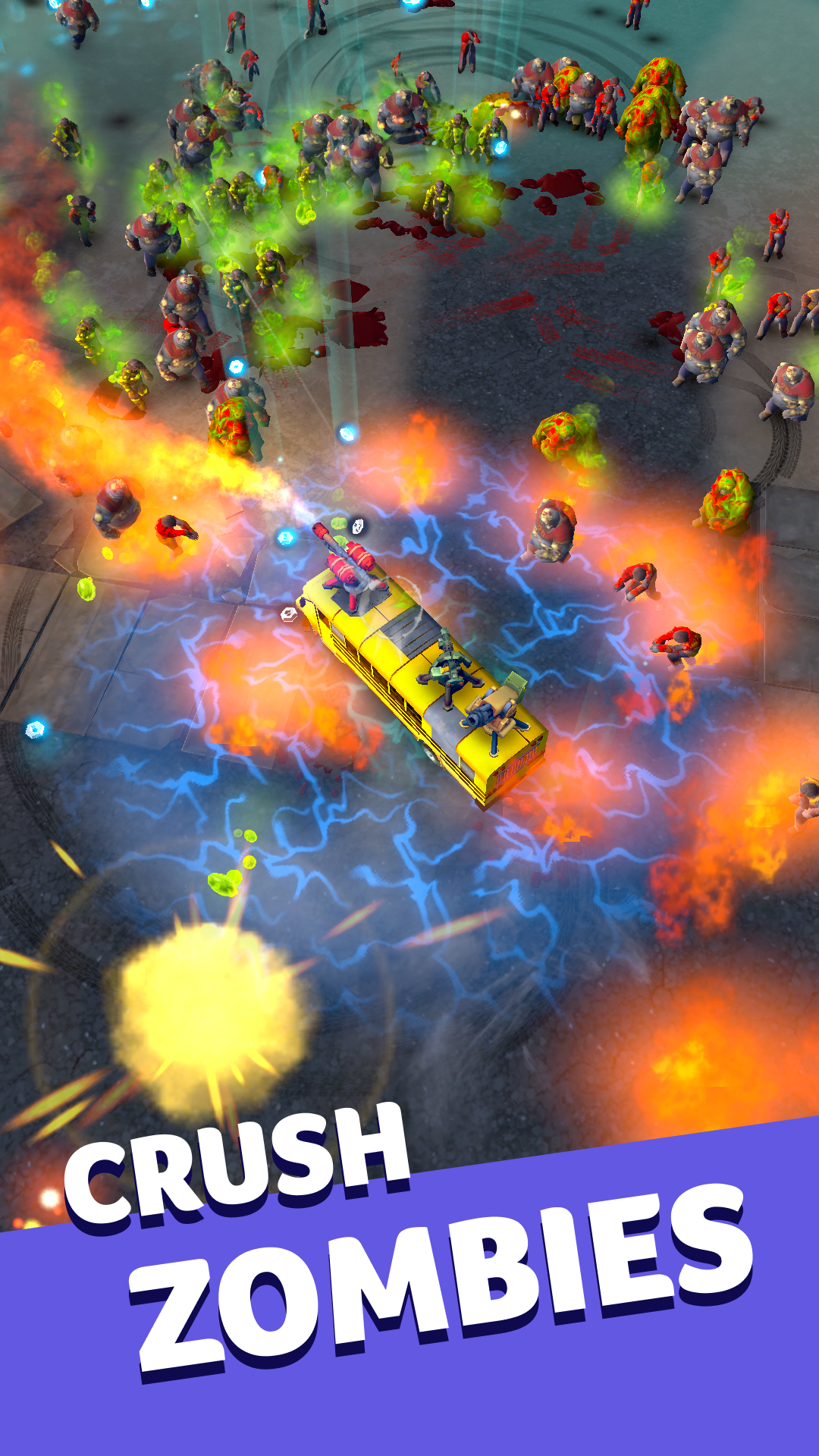 Cuplikan Layar Game Zombie School Bus