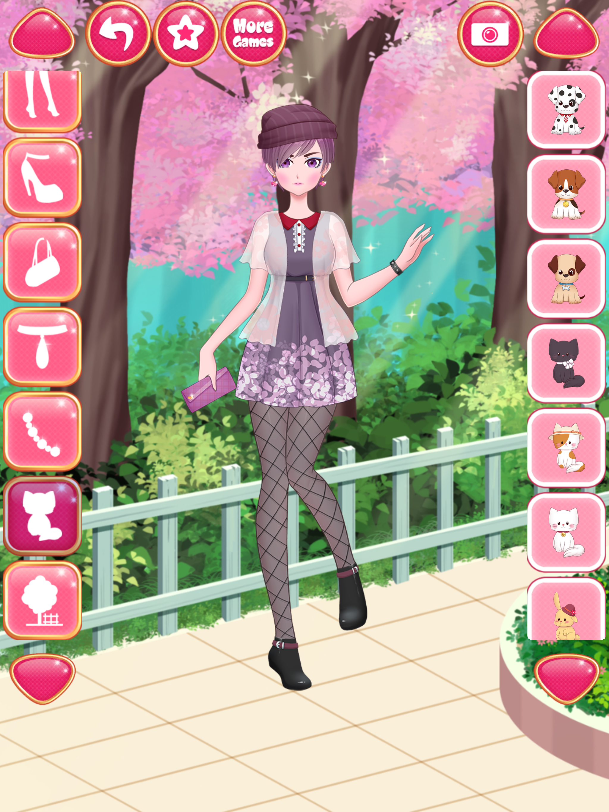 Anime Girls Dress up Games Game Screenshot