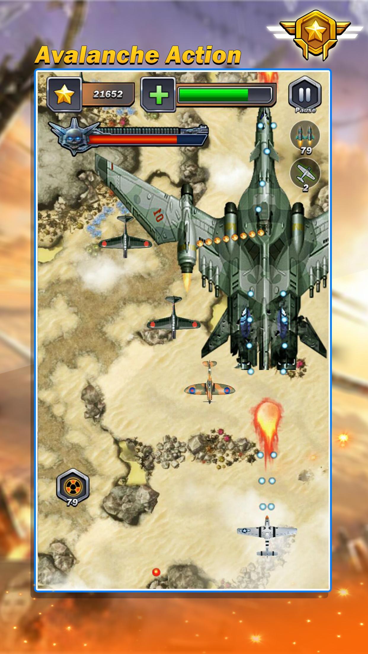 Galaxy Raiden Fighter - Squadr Game Screenshot