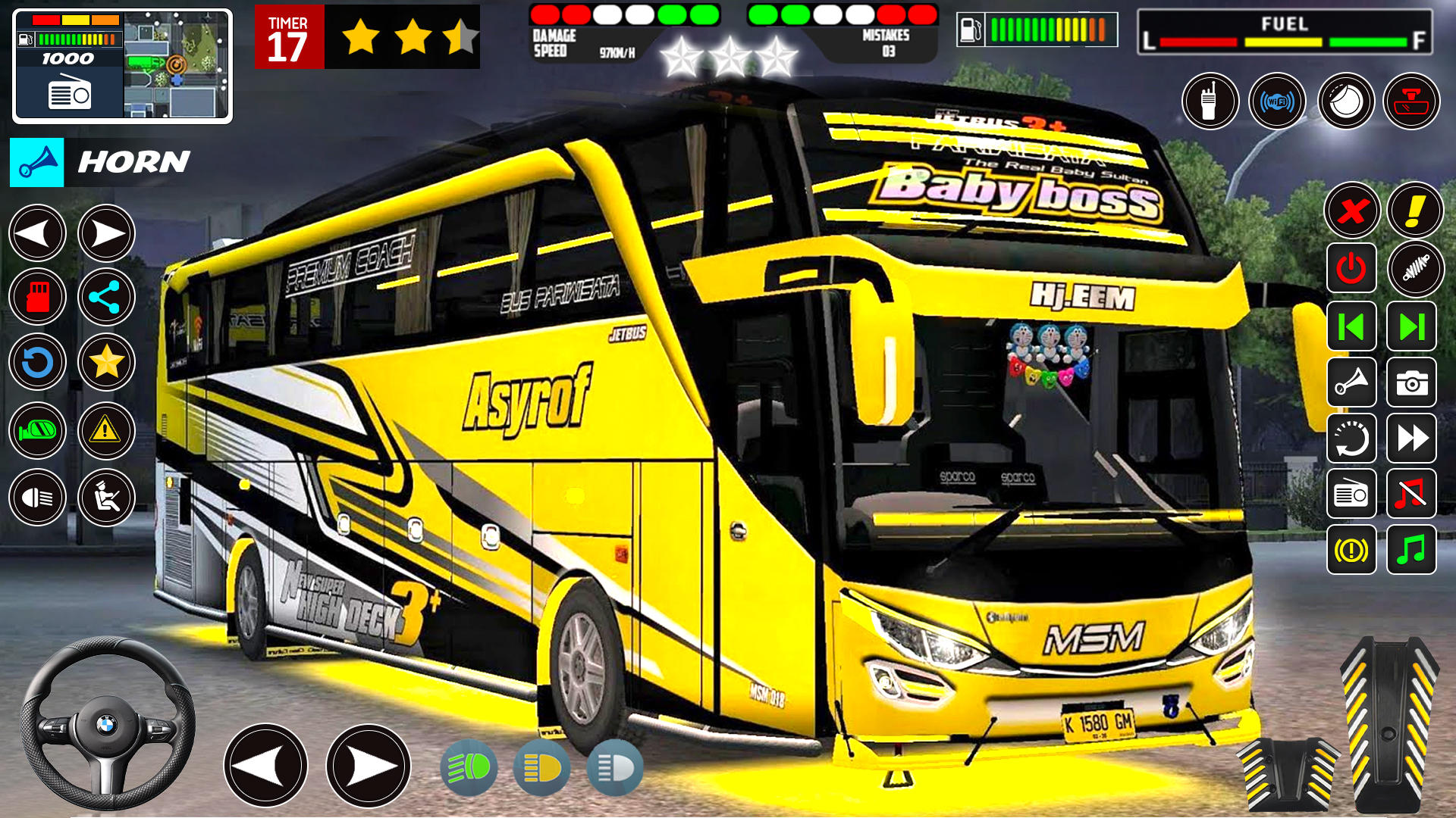 Bus Driving Game : Bus Sim 3D ゲームのスクリーンショット