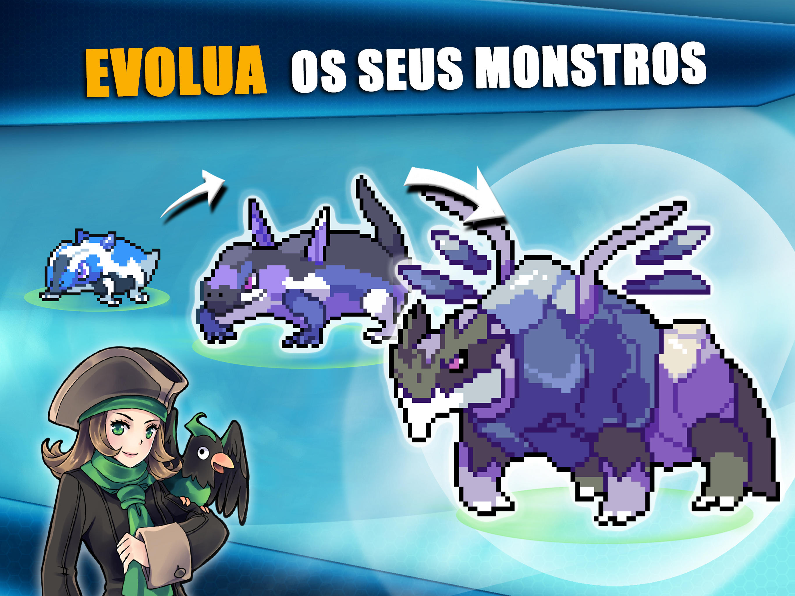 Captura de Tela do Jogo EvoCreo: Jogo de monstros