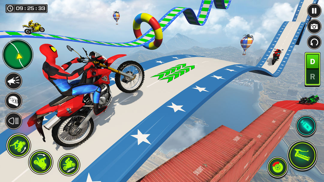 摩托車賽車 3D：自行車遊戲遊戲截圖