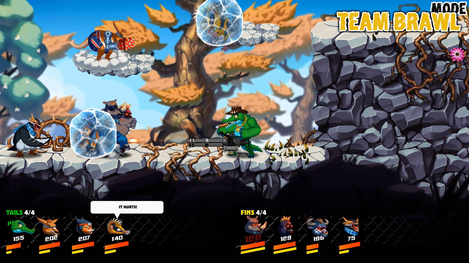 Jaws & Claws Game Screenshot