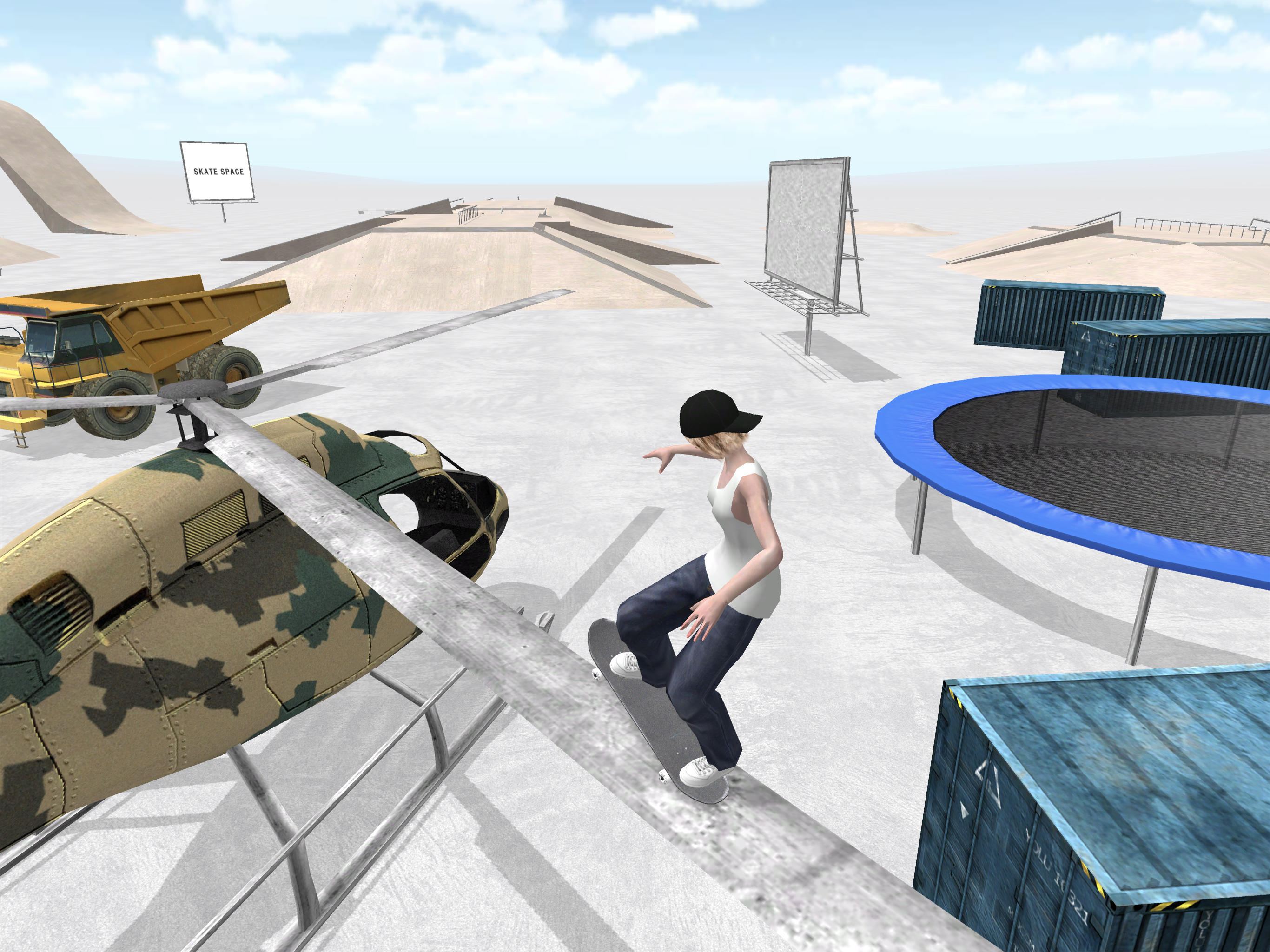 Skate Space Game Screenshot