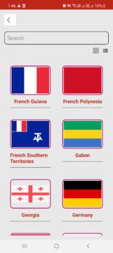 World Flags, maps, Countries Game Screenshot