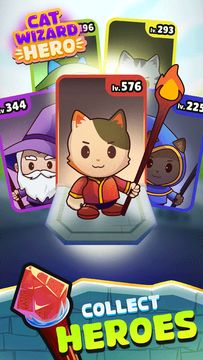 Captura de Tela do Jogo Cat Wizard Hero