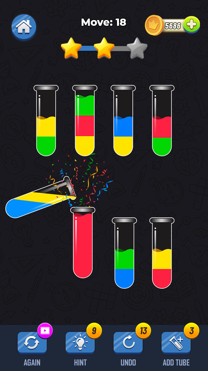 Screenshot of Water Color Sort 3D Puzzle