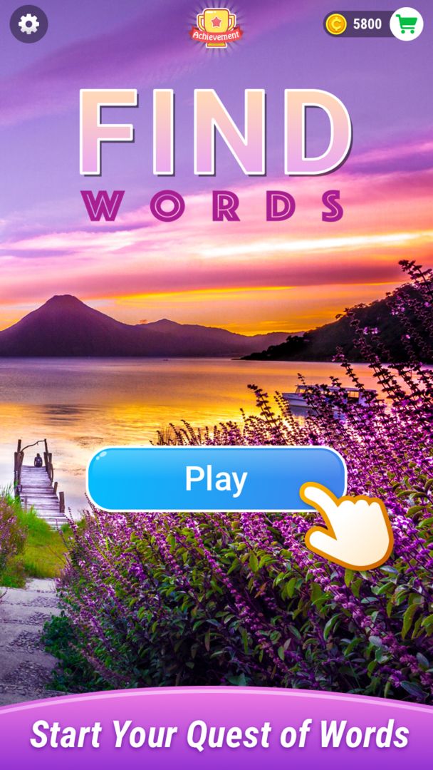Screenshot of Find Words–Moving Crossword Puzzle