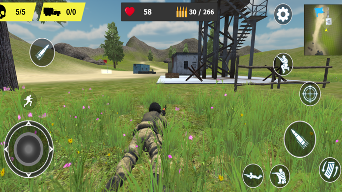 Soldier and Tank Game Game Screenshot