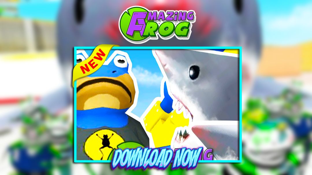 Amazing Frog Fight Shark - Game Adventure 게임 스크린 샷