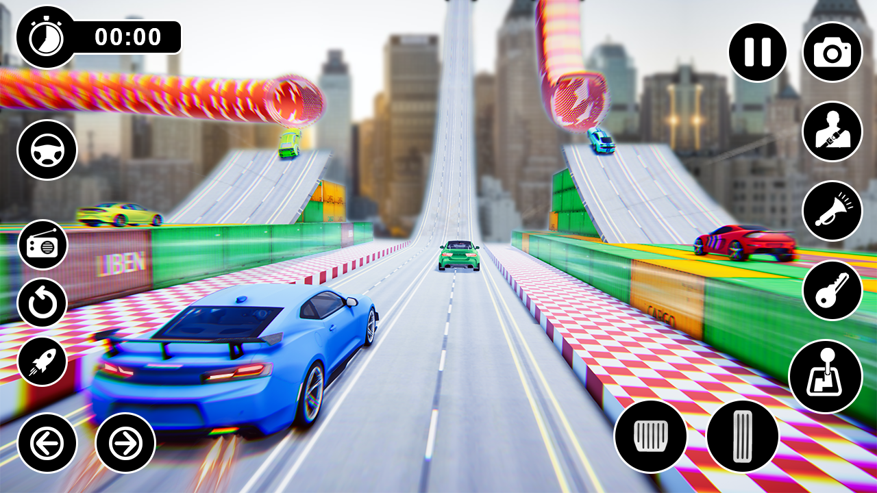 Mega Car Stunt Driving Race Game Screenshot