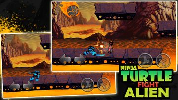 Turtles and Ninja fight Alien Game Screenshot