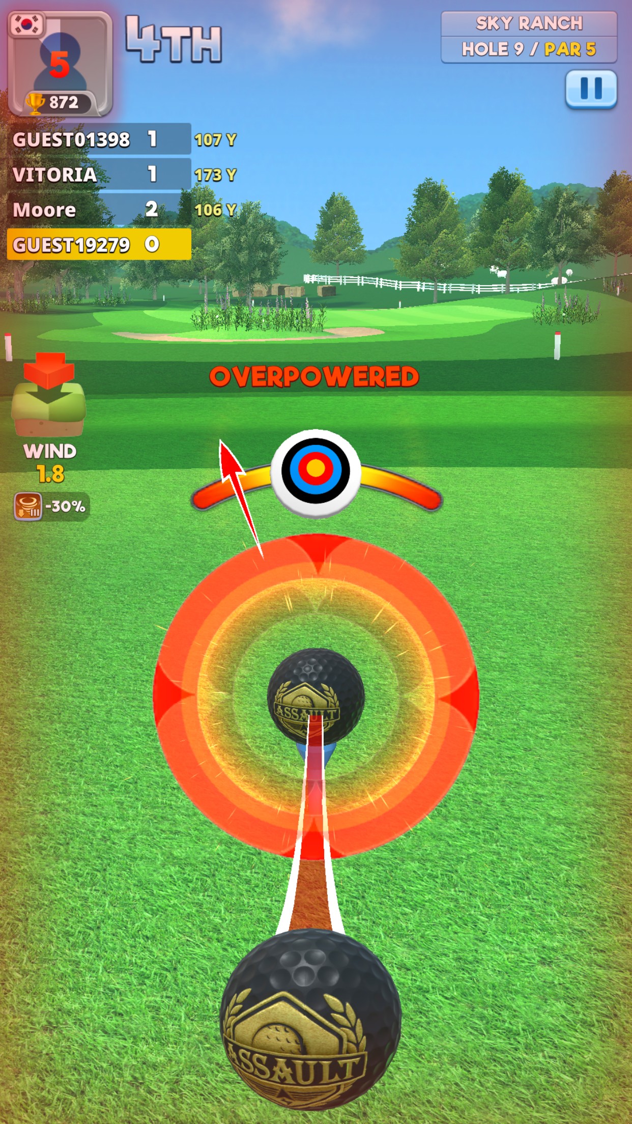 Extreme Golf Game Screenshot