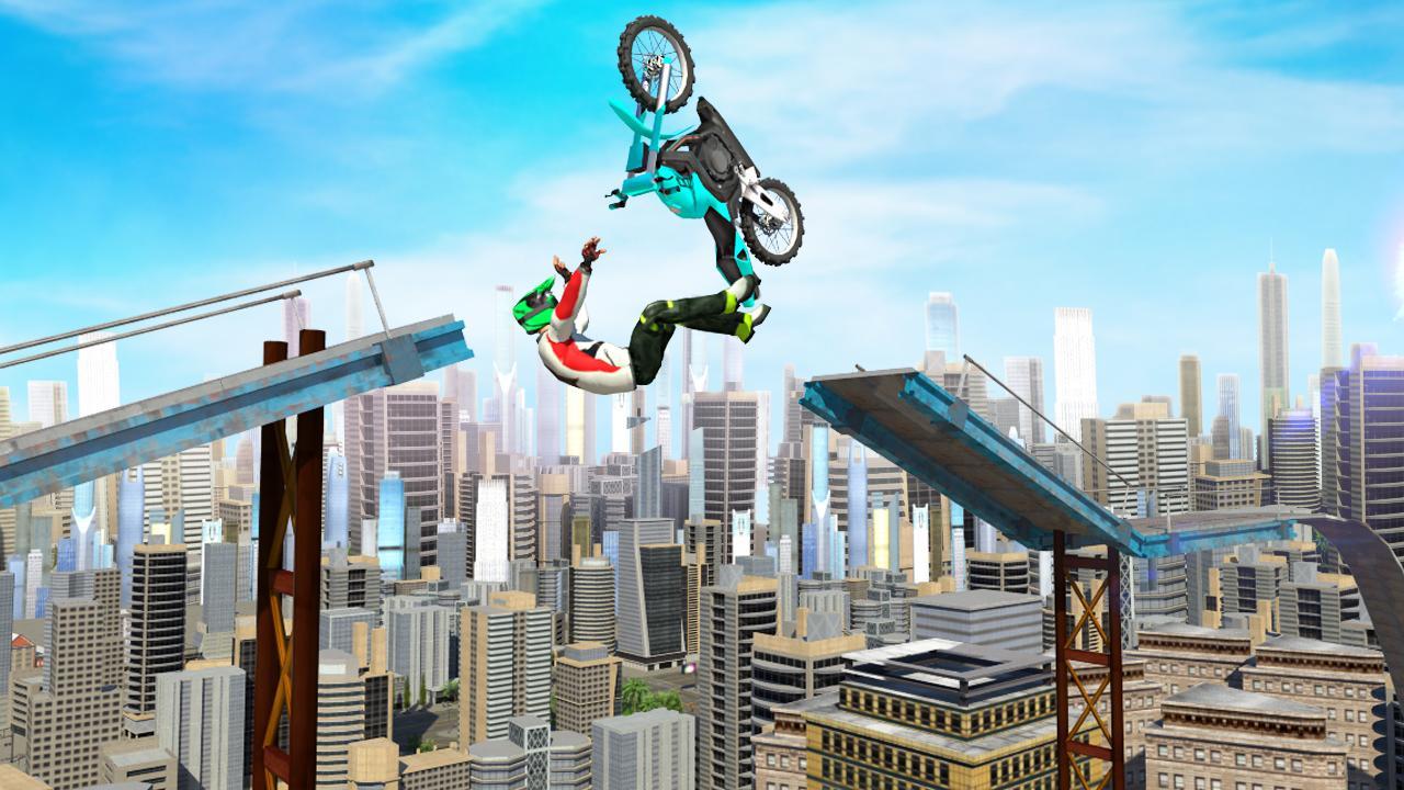 Cuplikan Layar Game Bike Stunts 3D - Rooftop Chall
