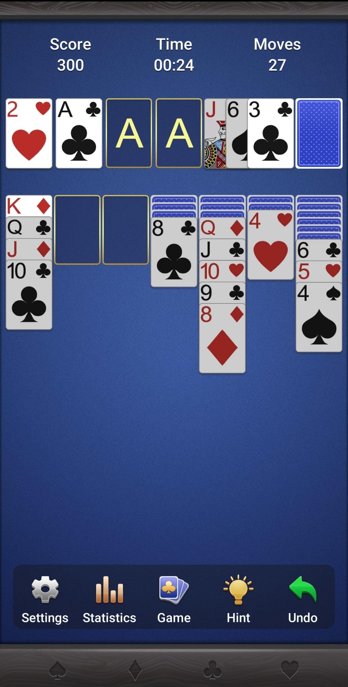 Canfield Solitaire screenshot game