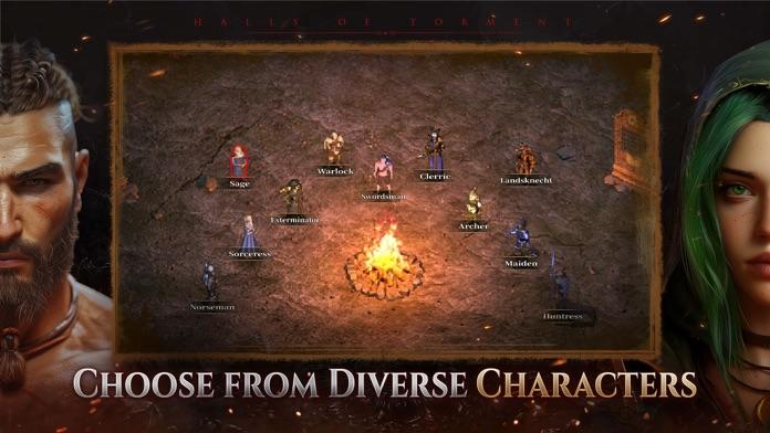 Halls of Torment:  Game Screenshot