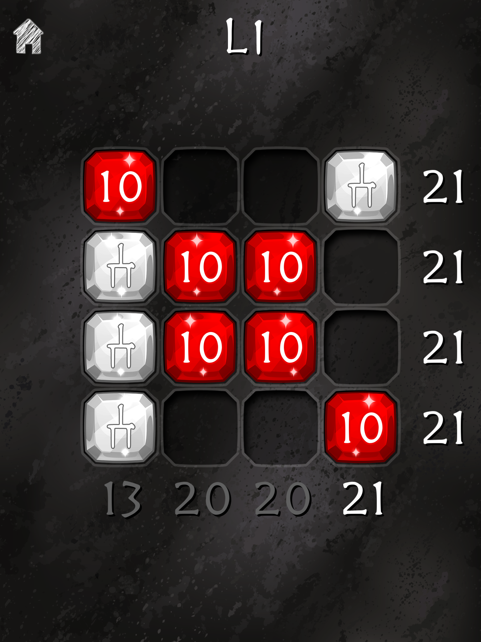 Cuplikan Layar Game XXI: 21 Puzzle Game