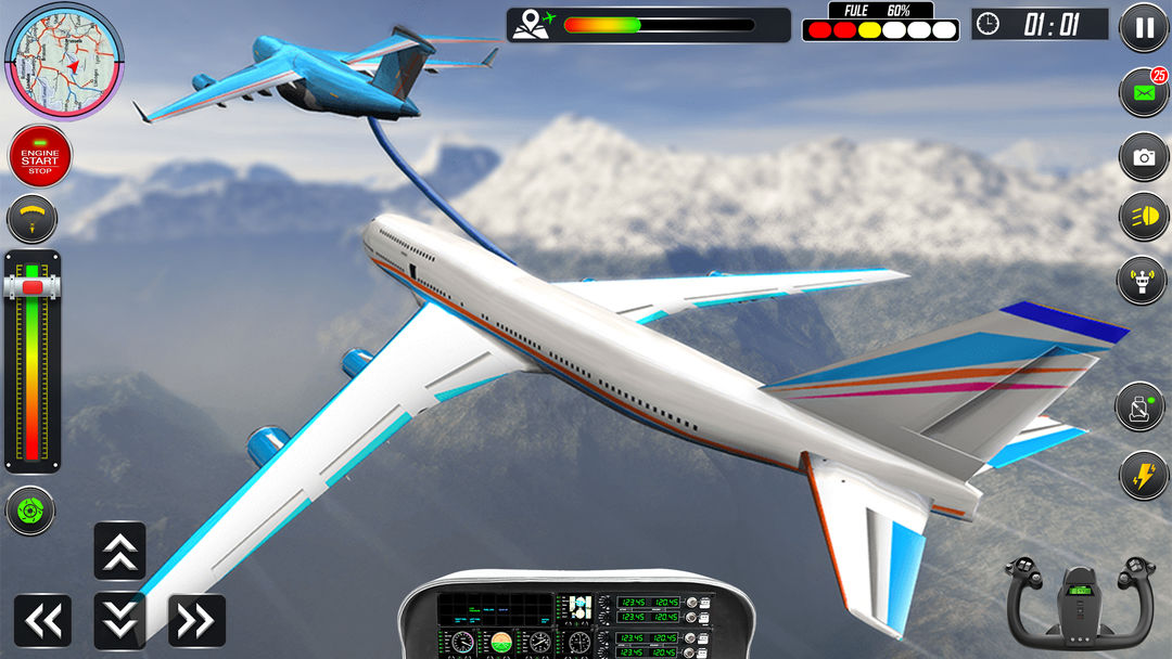 실제 비행기 착륙 시뮬레이터 게임 스크린 샷