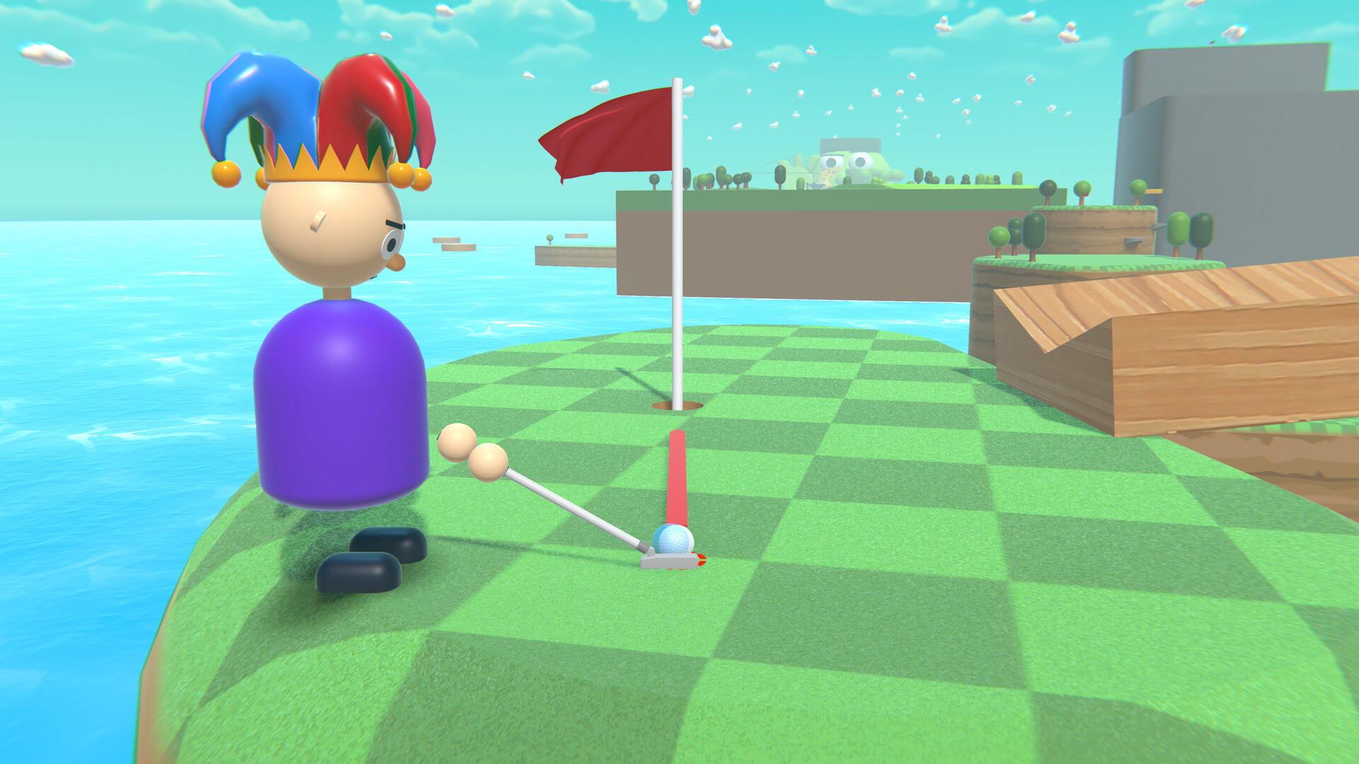 Multiplayer Platform Golf 게임 스크린 샷