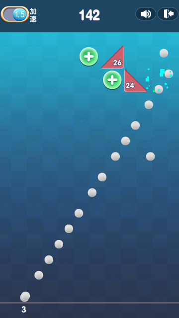 方块弹珠 게임 스크린샷