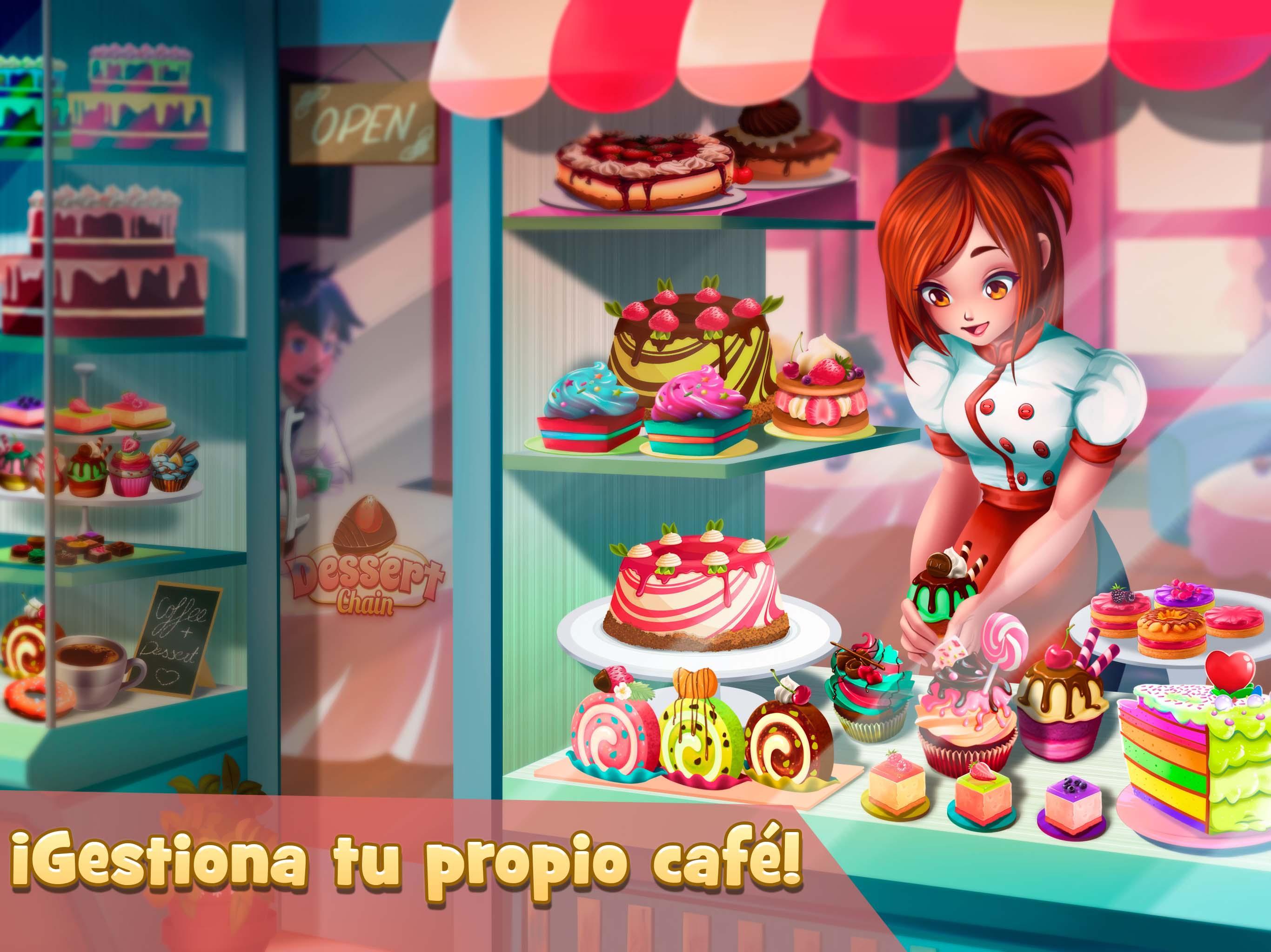Captura de Pantalla del Juego Camarera de Cafetería: Postres