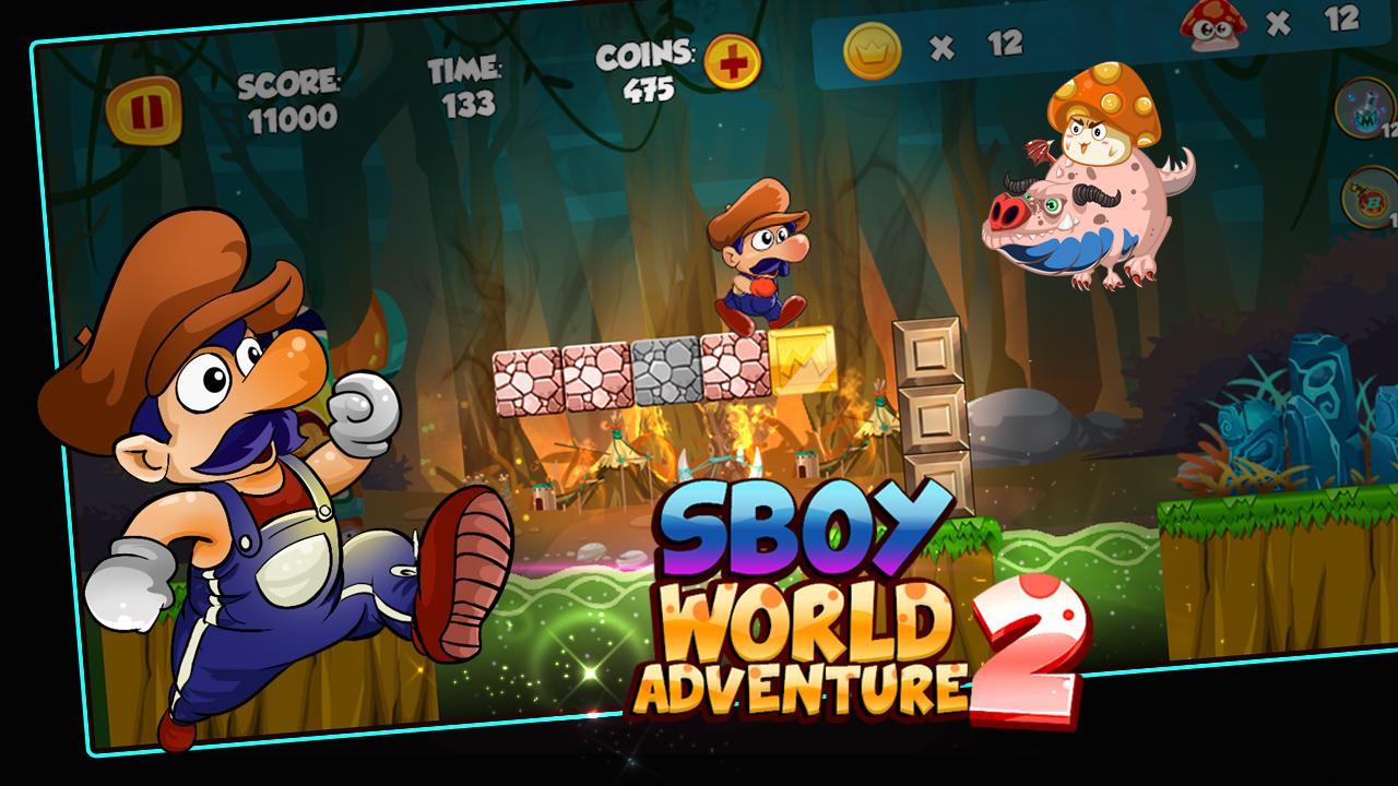 sboy world 모험 2 - 새로운 모험 2018 게임 스크린 샷