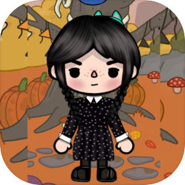 Toca Wednesday Adams colors