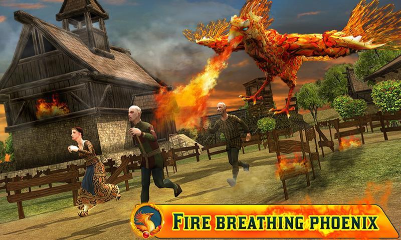 Angry Phoenix Revenge 3D Game Screenshot