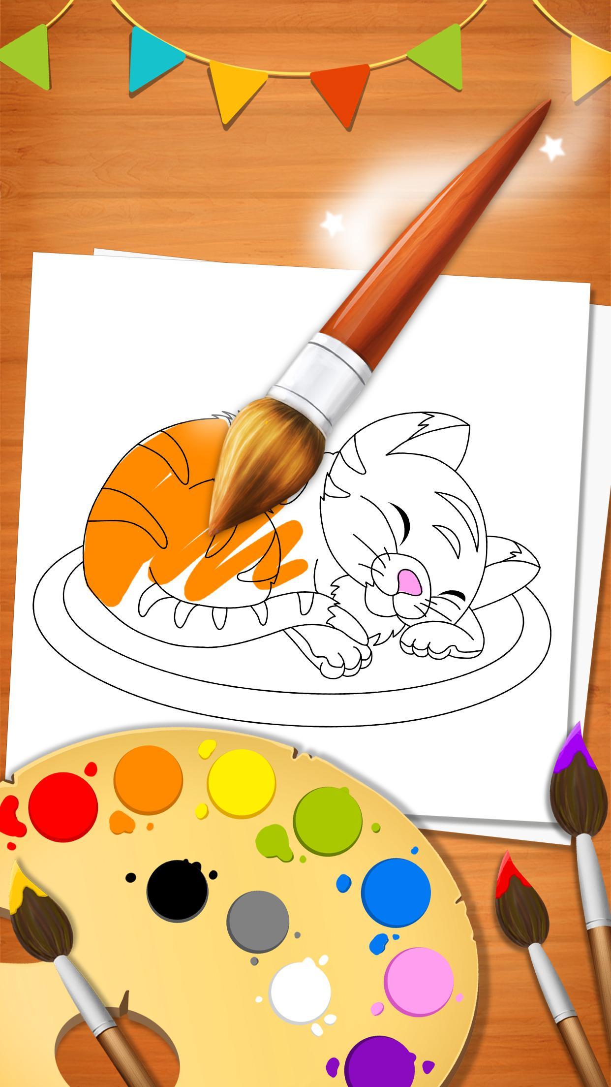 Captura de Tela do Jogo Happy Colors - Coloring Book