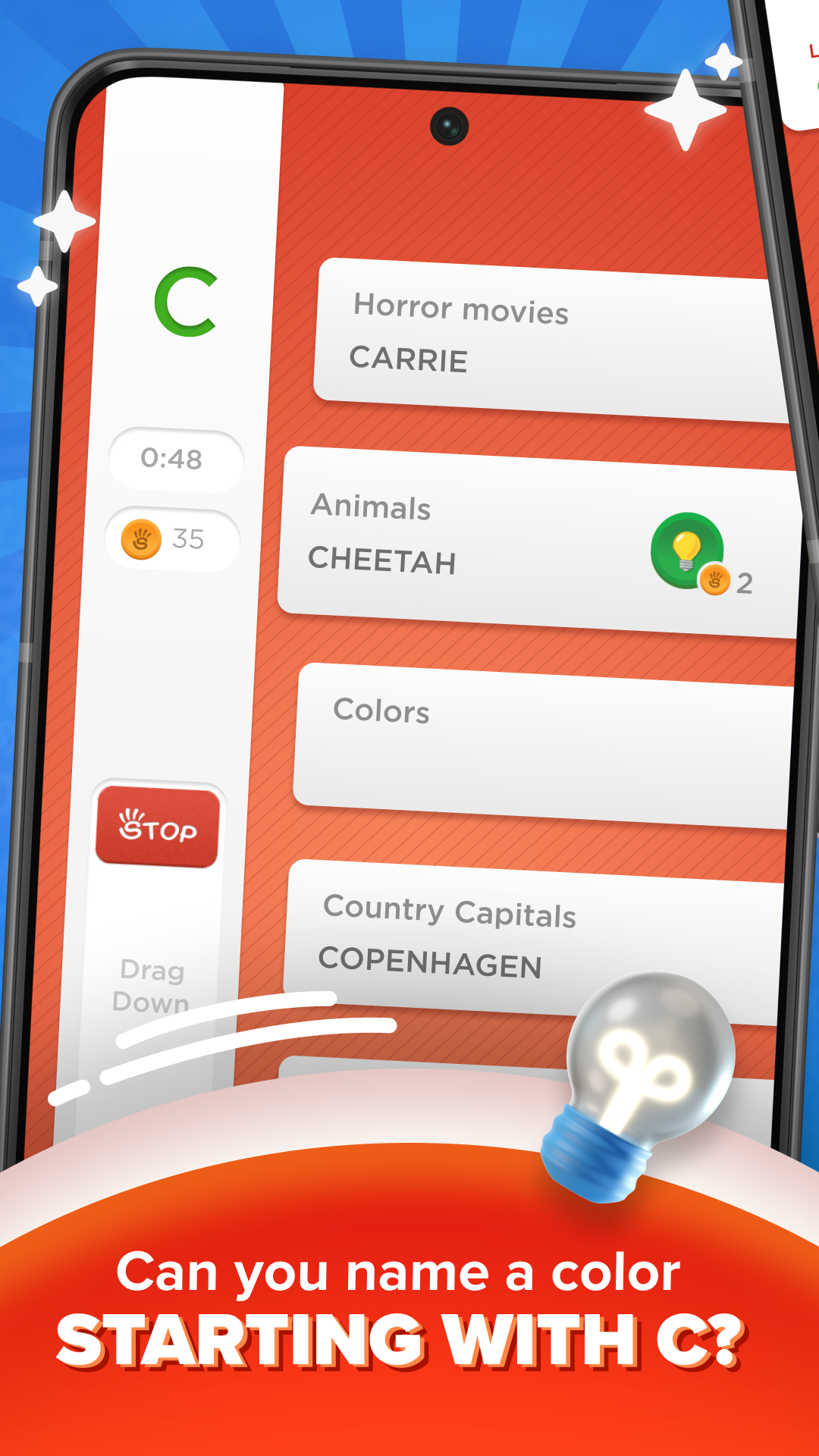 Cuplikan Layar Game Stop - Categories Word Game