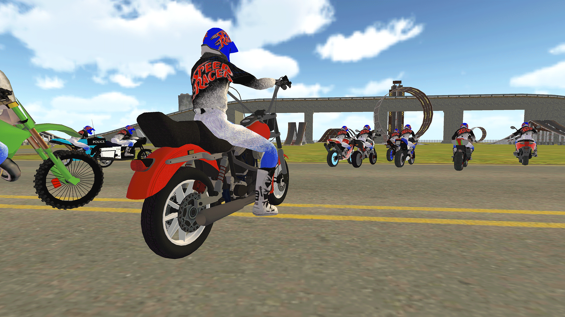 Bike Rider - Police Chase Game Game Screenshot