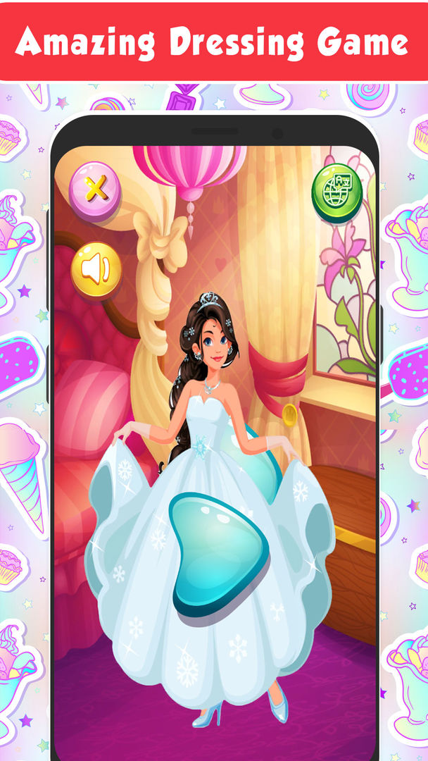 Screenshot of Dress Up Princess : Girls Dress Up Game
