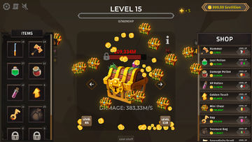 Treasure Chest Clicker Game Screenshot