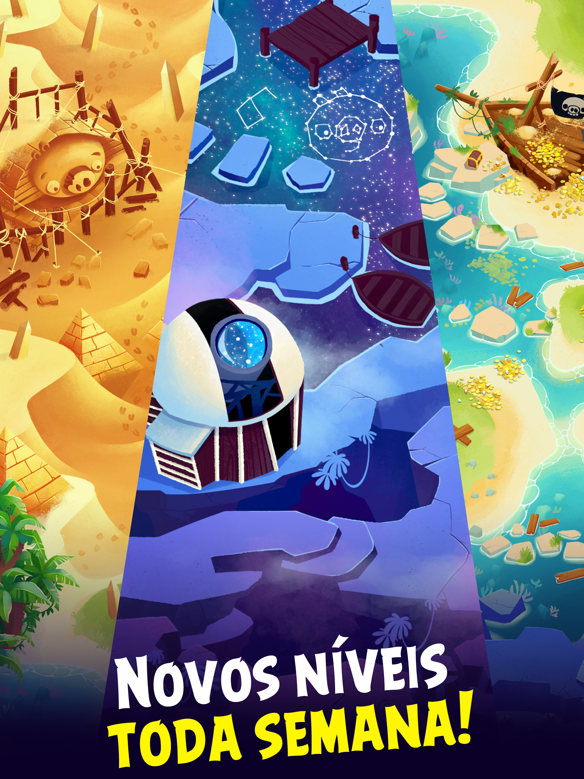 Captura de Tela do Jogo Angry Birds POP Bubble Shooter