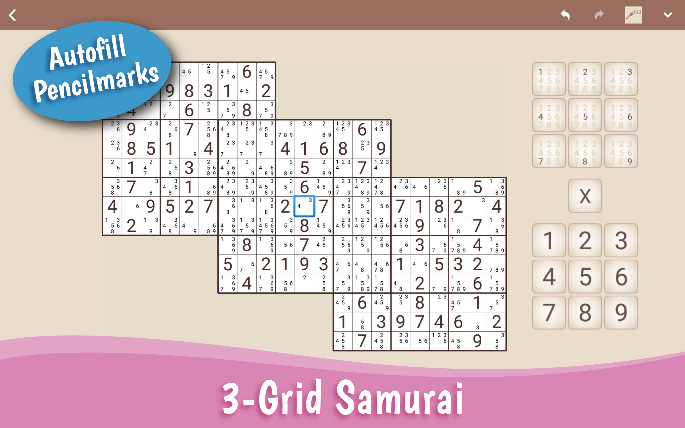 Screenshot of MultiSudoku: Samurai Sudoku