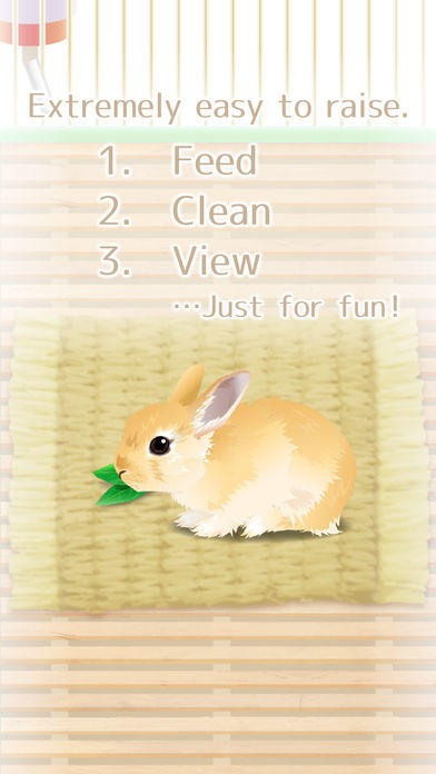 Virtual Therapeutic Rabbit Pet Game Screenshot